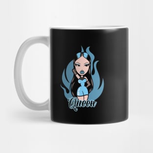 Queen Girl Doll Light Blue v10 Mug